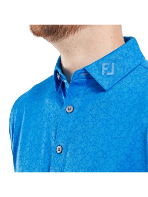 FootJoy Mens Painted Floral Lisle Polo Shirt