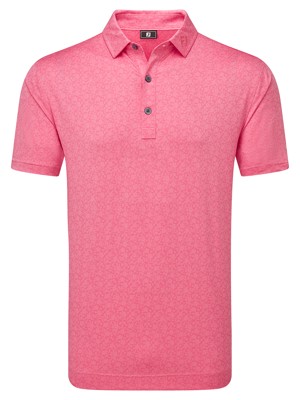 FootJoy Mens Painted Floral Lisle Polo Shirt