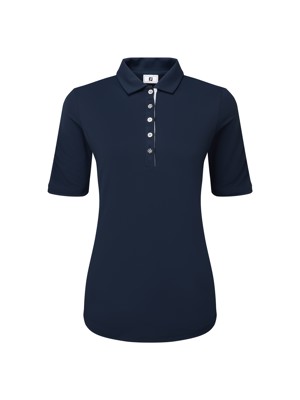 FootJoy Ladies Half Sleeve Ruched Lisle Polo Shirt