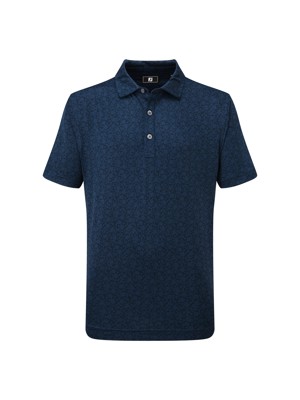 FootJoy Junior Painted Floral Lisle Polo Shirt
