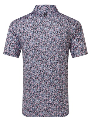 FootJoy Mens Meadow Print Lisle Polo Shirt