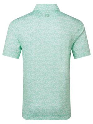 FootJoy Mens Hidden Palm Print Lisle Polo Shirt
