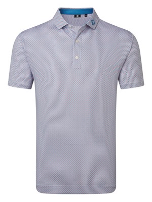 FootJoy Mens Nautical Flag Print Lisle Polo Shirt