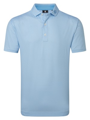 FootJoy Mens Nautical Flag Print Lisle Polo Shirt