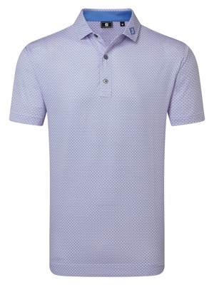 FootJoy Mens Nautical Flag Print Lisle Polo Shirt