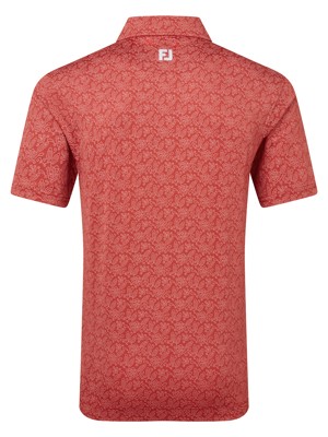 FootJoy Mens Wingtip Floral Lisle Polo Shirt