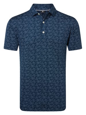 FootJoy Mens Wingtip Floral Lisle Polo Shirt