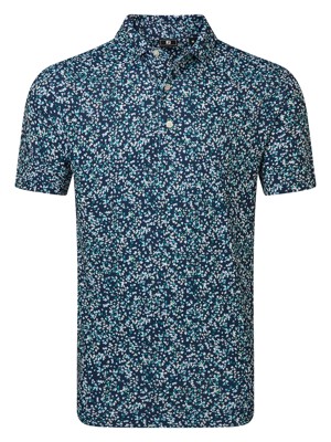 FootJoy Mens Watercolour Floral Print Pique Polo Shirt