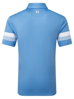 FootJoy Mens Stripe Pique Sleeve Polo Shirt