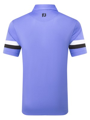 FootJoy Mens Stripe Pique Sleeve Polo Shirt