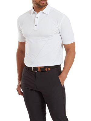 FootJoy Mens Raker Print Lisle Polo Shirt