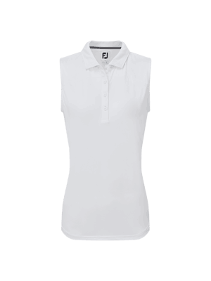 FootJoy Ladies Mesh Back Sleeveless Lisle Polo Shirt