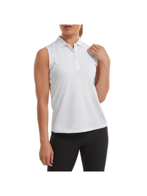 FootJoy Ladies Mesh Back Sleeveless Lisle Polo Shirt