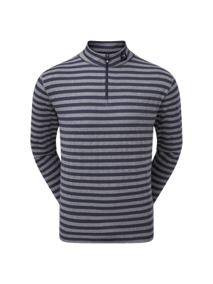 FootJoy Mens Peached Jersey Tonal Stripe Chill-Out Pullover