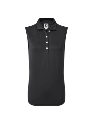 FootJoy Ladies Mesh Back Sleeveless Lisle Polo Shirt