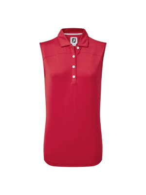 FootJoy Ladies Mesh Back Sleeveless Lisle Polo Shirt