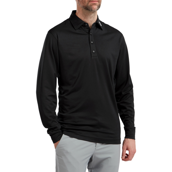 FootJoy Mens Long Sleeve Thermolite Smooth Pique Polo Shirt