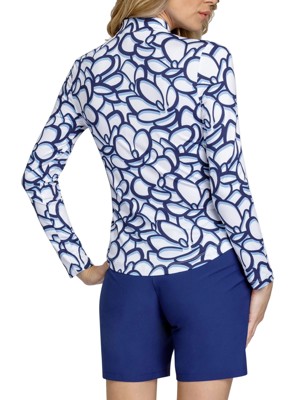 Tail Ladies Kalinda Long Sleeve Polo - Garden Escape