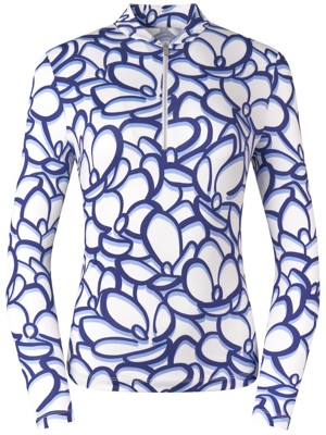 Tail Ladies Kalinda Long Sleeve Polo - Garden Escape