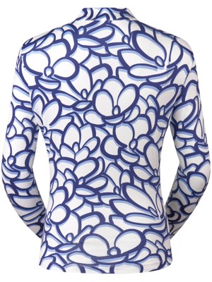 Tail Ladies Kalinda Long Sleeve Polo - Garden Escape