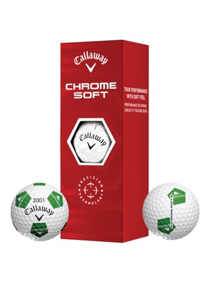 GolfOnline Logo - Callaway Chrome Soft Truvis Golf Balls (3 Ball Sleeve)