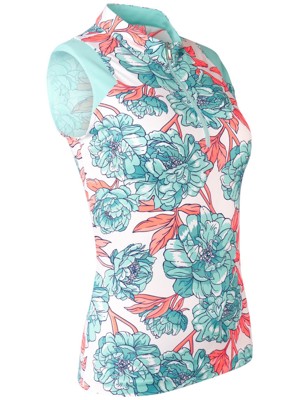 Tail Ladies Patti Sleeveless Polo - Peony Blooms