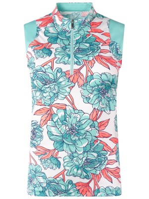 Tail Ladies Patti Sleeveless Polo - Peony Blooms