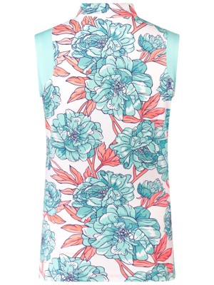 Tail Ladies Patti Sleeveless Polo - Peony Blooms
