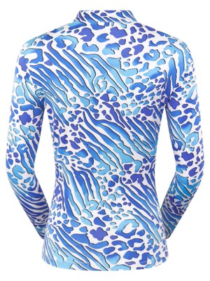 Tail Ladies Analexa Long Sleeve Polo - Electric Jungle