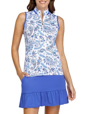 Tail Ladies Golf RiRi Sleeveless Top - Paisley Paradise