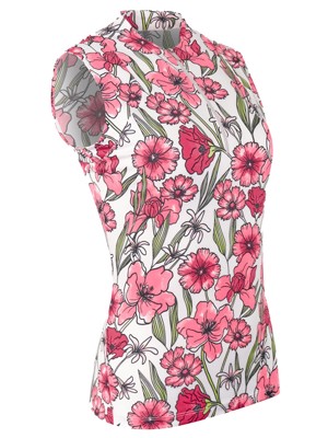 Tail Ladies Lyon Sleeveless Top - Strawberry Blossoms