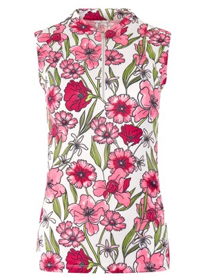 Tail Ladies Lyon Sleeveless Top - Strawberry Blossoms