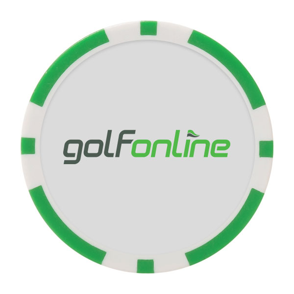 GolfOnline Logo - Poker Chip Ball Marker