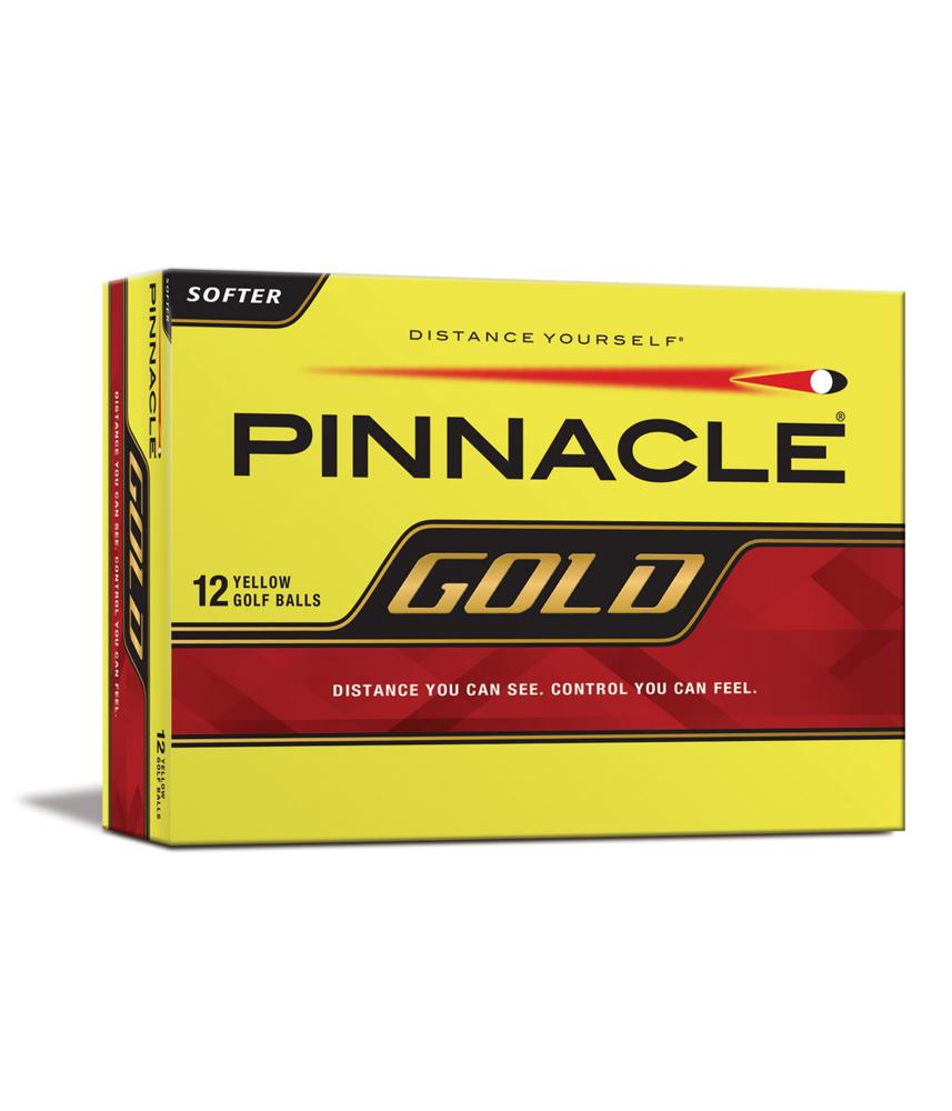 Pinnacle Gold Distance Yellow Golf Balls (12 Balls) 2014