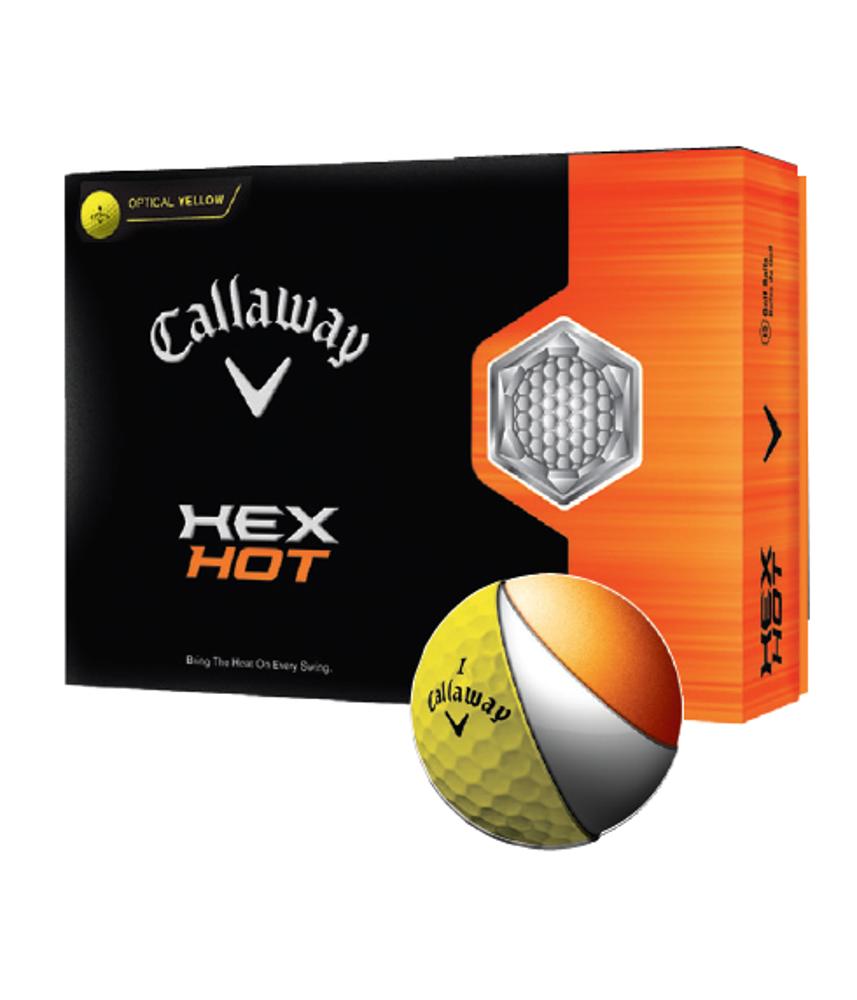 Callaway Hex Hot Yellow Golf Balls (12 Balls)