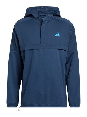 adidas Mens Anorak Primeblue Quarter Zip Pullover Hoodie