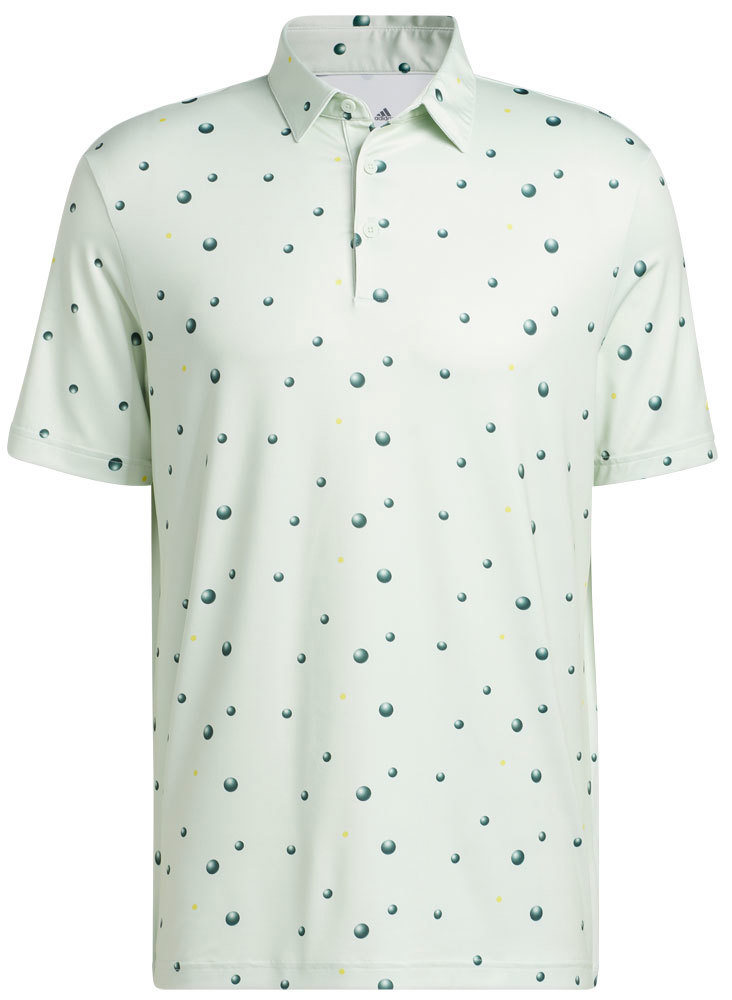 Adidas Mens Allover Print Polo Shirt Golfonline