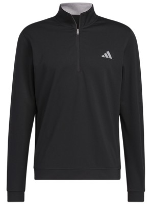 adidas Mens Elevated Quarter Zip Pullover Top