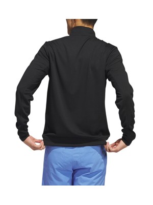 adidas Mens Elevated Quarter Zip Pullover Top