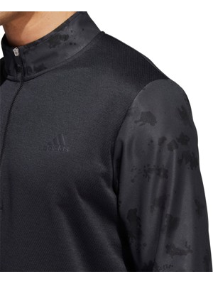 adidas Mens Splatter Print Quarter Zip Pullover