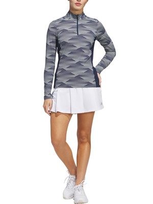 adidas Ladies Ultimate365 Printed 1/4 Zip Mock Neck Pullover