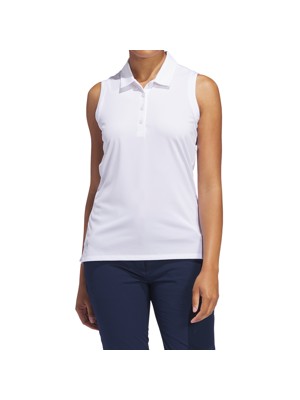 adidas Ladies Ultimate365 Solid Sleeveless Polo Shirt