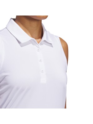 adidas Ladies Ultimate365 Solid Sleeveless Polo Shirt