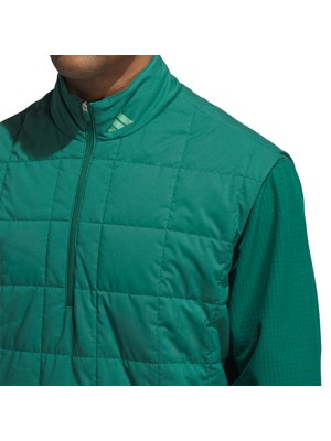 adidas Mens Ultimate365 Quilted DWR 1/2 Zip Pullover