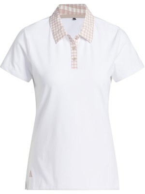 adidas Ladies Ultimate365 Gingham Polo Shirt