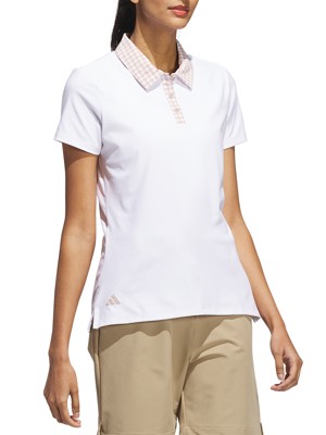 adidas Ladies Ultimate365 Gingham Polo Shirt