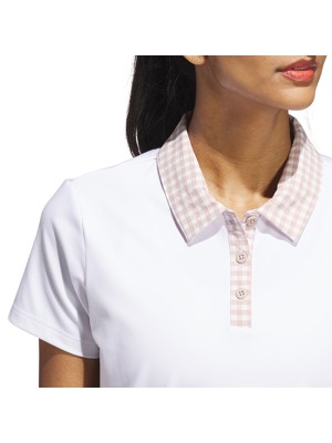 adidas Ladies Ultimate365 Gingham Polo Shirt