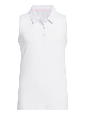adidas Girls Performance Sleeveless Polo Shirt