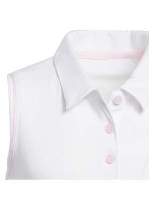 adidas Girls Performance Sleeveless Polo Shirt
