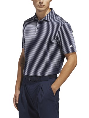 adidas Mens Performance Two-Colour Stripe Polo Shirt